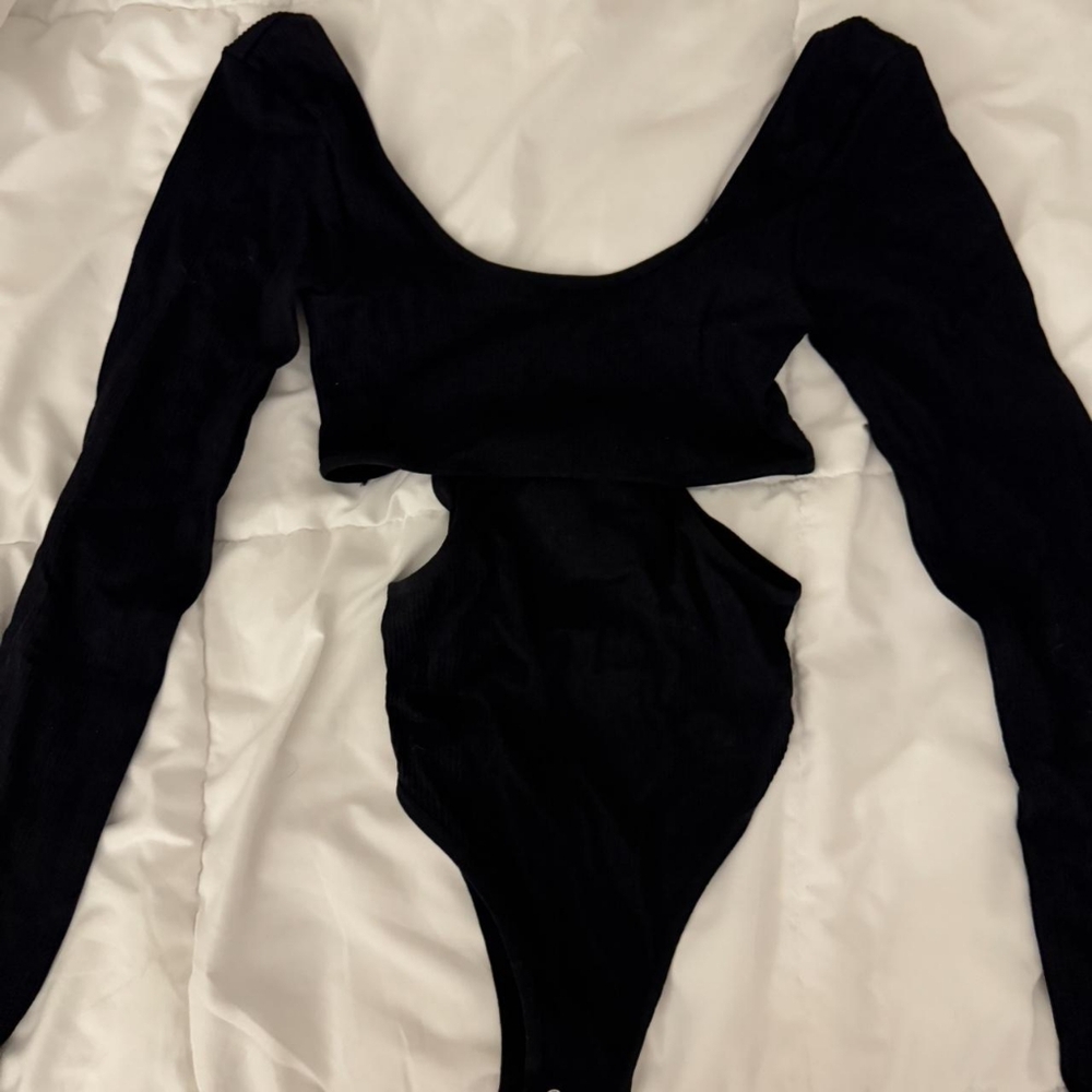Garage Black Long Sleeve Bodysuit